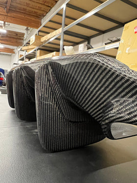 2008-2011 Carbon Fiber Big Fin Diffuser ( Fits Pre Facelift Models) - 0