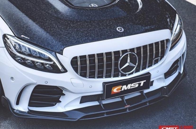 CMST Tuning Front Bumper for Mercedes Benz C43 C300 2015 2021 Coupe Sedan PP Polyurethane