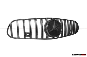 2017-2020 Mercedes Benz AMG GT/GTS/GTC IMP Style Carbon Fiber Grill (NO Active Cruise Control)) - 0