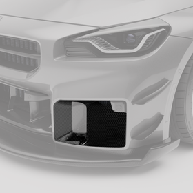 BMW M2 G87 Carbon Fiber Aero Front Bumper Block-Off Plates - 0