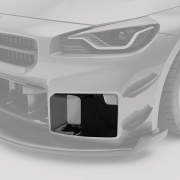 BMW M2 G87 Carbon Fiber Aero Front Bumper Block-Off Plates - 0