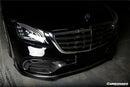 Carbonado 2017-2020 Mercedes Benz S63 W222 Sedan MSY Style Front Bumper Vents-4