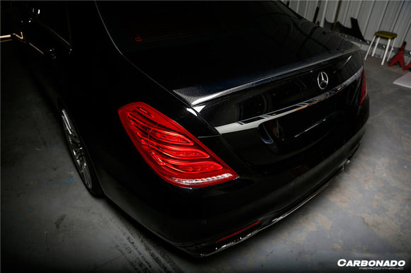 Carbonado 2014-2020 Mercedes Benz S63 W222 Sedan MSY Style Trunk Spoiler