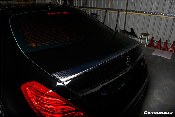 Carbonado 2014-2020 Mercedes Benz S63 W222 Sedan MSY Style Trunk Spoiler