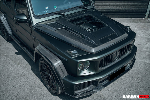 2019-2023 Mercedes Benz W464 G-Class G Wagon G500 & G550 & G63AMG IMP Performance Partial Carbon Fiber Hood