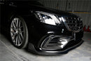 Carbonado 2017-2020 Mercedes Benz S63 W222 Sedan MSY Style Front Lip-1