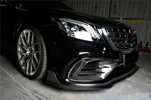 Carbonado 2017-2020 Mercedes Benz S63 W222 Sedan MSY Style Front Lip