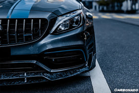2015-2021 Mercedes Benz W205 C63/S AMG Coupe BR Style Front Lip - 0