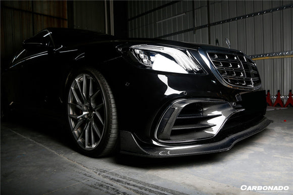Carbonado 2017-2020 Mercedes Benz S63 W222 Sedan MSY Style Front Lip