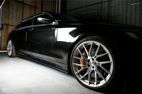 Carbonado 2017-2020 Mercedes Benz S63 W222 Sedan MSY Style Side Skirts