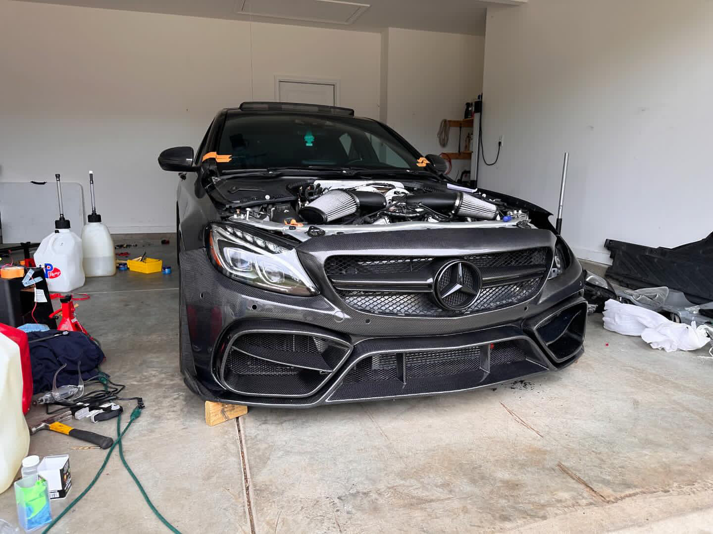 Custom W205 C63 Sedan / Coupe Front Bumper Full Carbon Package