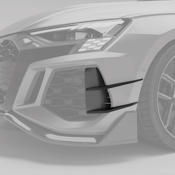 Audi RS3 8Y Limousine Carbon Fiber Canards - 0