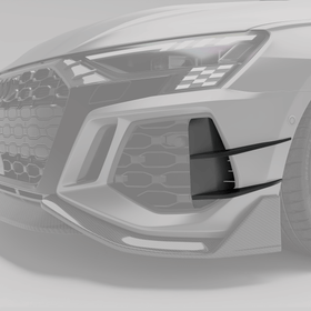 Audi RS3 8Y Sportback Carbon Fiber Canards - 0
