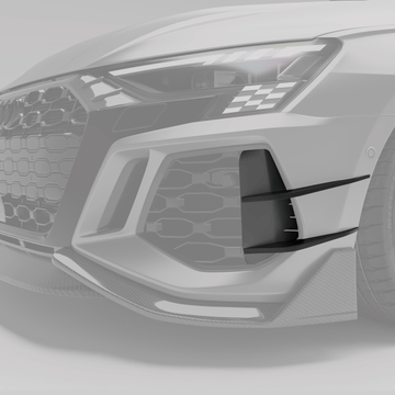 Audi RS3 8Y Sportback Carbon Fiber Canards - 0