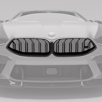 BMW M8 F91 F92 F93 Carbon Fiber Front Grille - 0