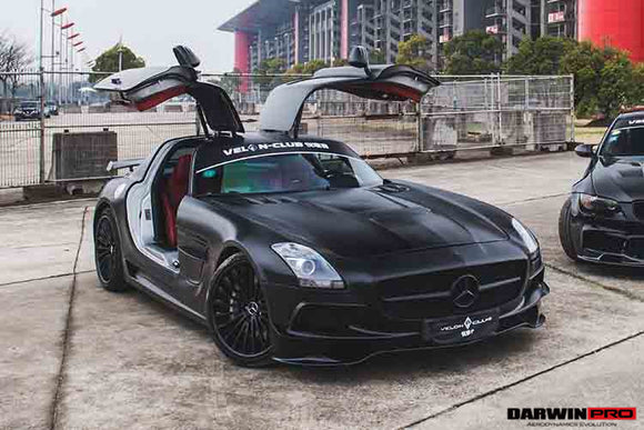 DarwinPRO Aerodynamics DarwinPRO 2010-2015 Mercedes Benz W197 SLS AMG BKSS Style Carbon Fiber Hood