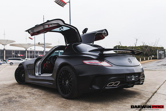 DarwinPRO Aerodynamics DarwinPRO 2010-2015 Mercedes Benz W197 SLS AMG BKSS Style Side Skirts & Fender