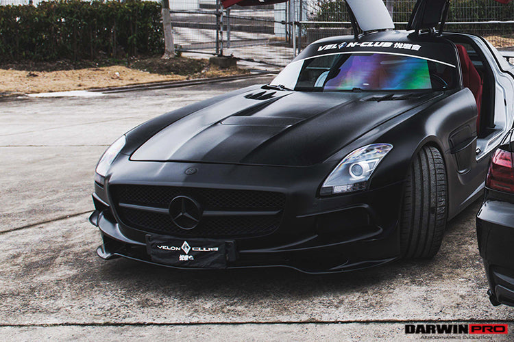 DarwinPRO Aerodynamics DarwinPRO 2010-2015 Mercedes Benz W197 SLS AMG BKSS Style Carbon Fiber Hood