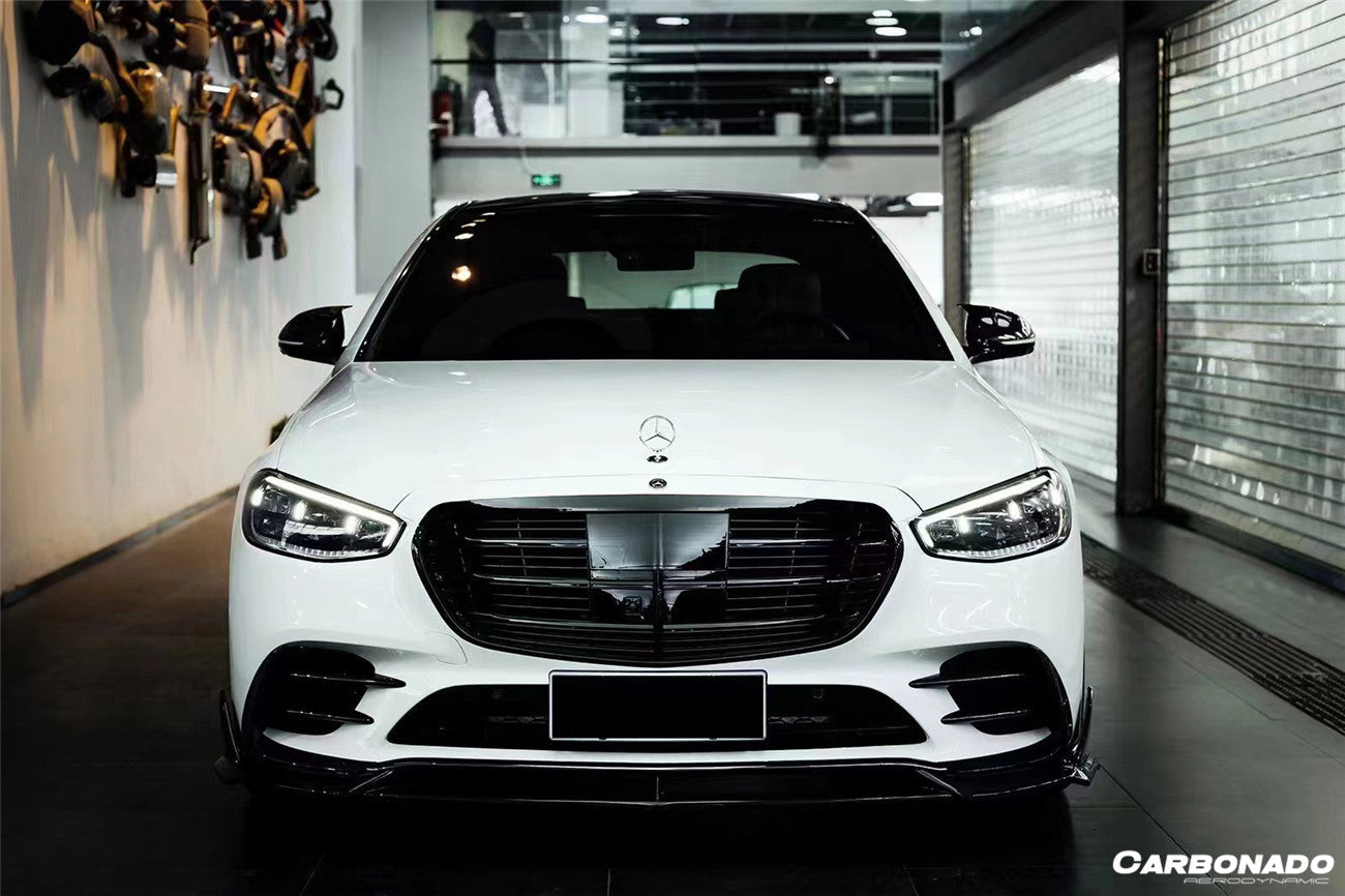 2021-UP Mercedes Benz S Class W223 4Matic Sedan MSY Style Front Bumper Vents - 0