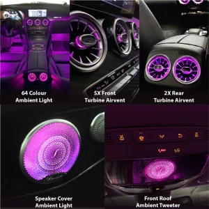 Ambient Light Kit (W205) Mercedes C-Class (Coup Cabriolet)