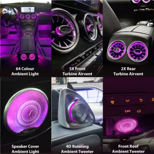 Ambient Light Kit (W205) Mercedes C-Class (Coup Cabriolet)