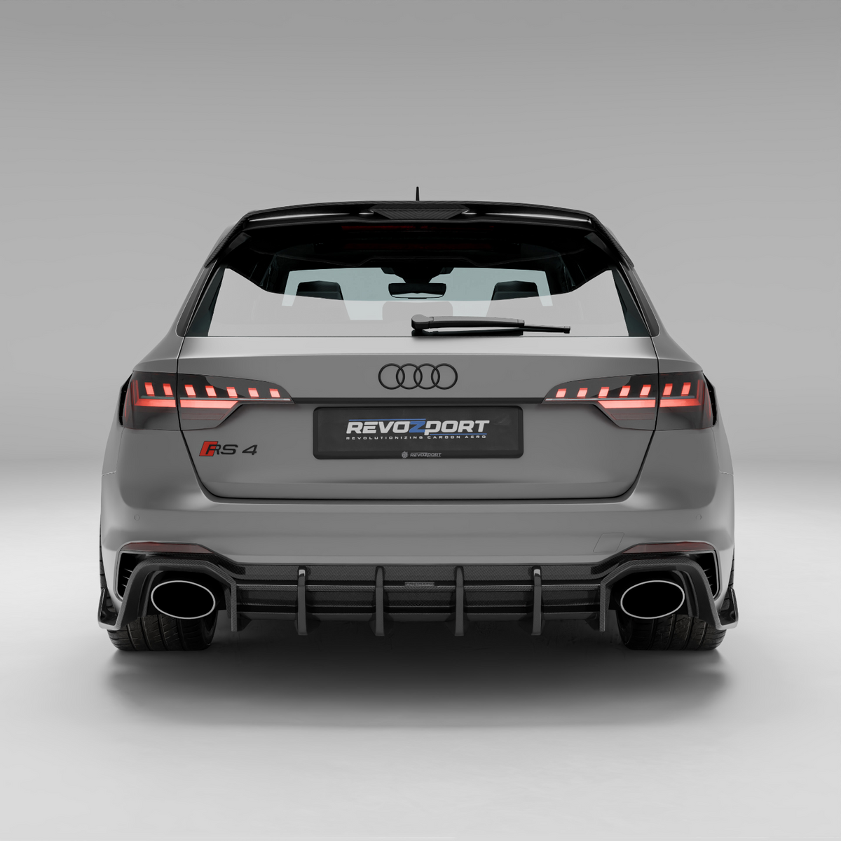Audi RS4 B9.5 Facelift Carbon Fiber Rear Diffuser | Zefer Performance