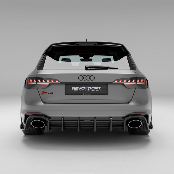 Audi RS4 B9.5 Facelift Carbon Fiber Rear Diffuser