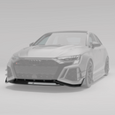 Audi RS3 8Y Limousine Carbon Fiber Front Lip-2