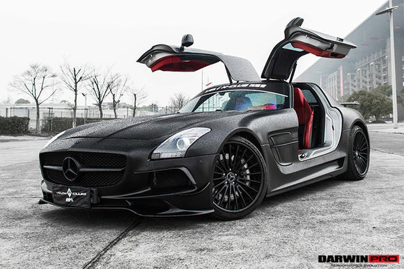 DarwinPRO Aerodynamics DarwinPRO 2010-2015 Mercedes Benz W197 SLS AMG BKSS Style Carbon Fiber Hood