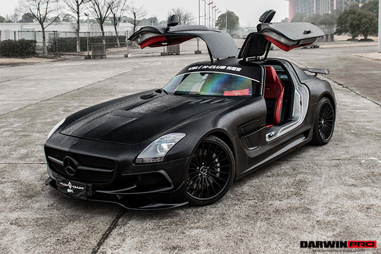 DarwinPRO Aerodynamics DarwinPRO 2010-2015 Mercedes Benz W197 SLS AMG BKSS Style Carbon Fiber Hood