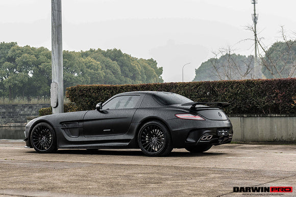DarwinPRO Aerodynamics DarwinPRO 2010-2015 Mercedes Benz W197 SLS AMG BKSS Style Side Skirts & Fender