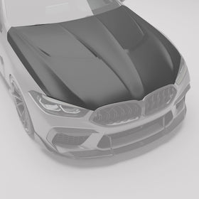 BMW M8 F91 F92 F93 Carbon Fiber Hood - 0