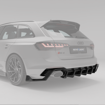 Audi RS4 B9.5 Facelift Carbon Fiber Rear Diffuser - 0