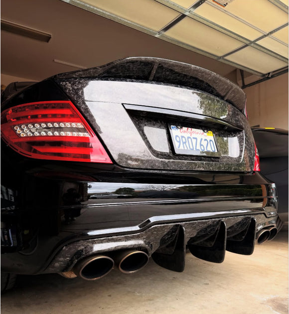 Carbon Fiber Big Fin Diffuser C63 ( Sedan / Coupe )