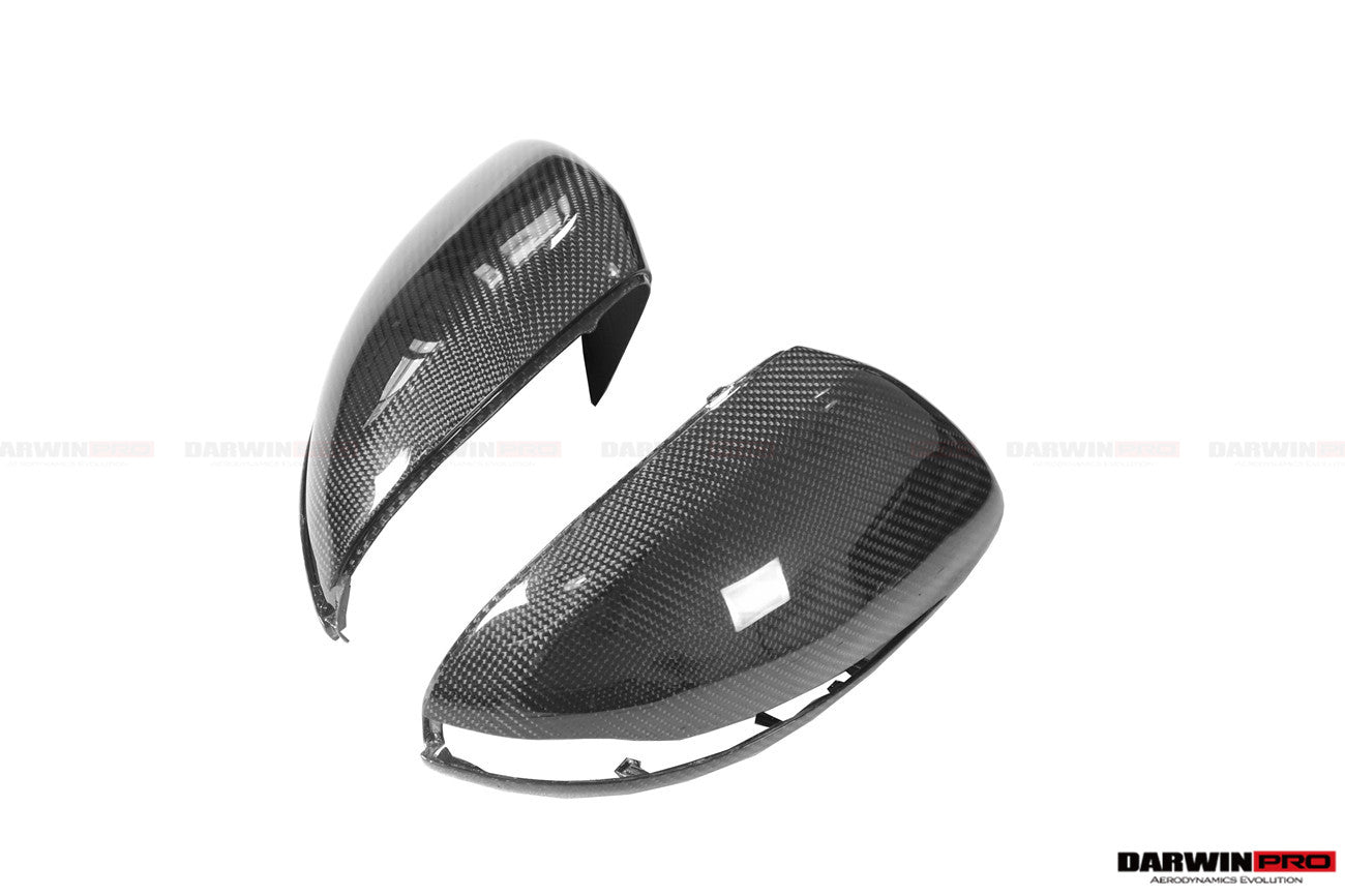 DarwinPRO Aerodynamics 2014-2021 Mercedes Benz C-Class W205/ S-Class W222 C217/ E-Class W213 2/4 Door Dry Carbon Fiber Mirror Housing Replacement