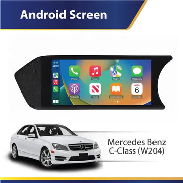 Mercedes-Benz W204 C-Class Android 14 widescreen touchscreen