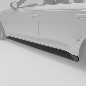 Audi RS4 B9.5 Facelift Carbon Fiber Side Skirts - 0