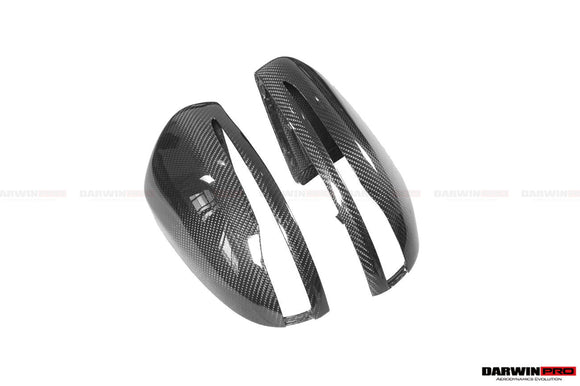 DarwinPRO Aerodynamics 2014-2021 Mercedes Benz C-Class W205/ S-Class W222 C217/ E-Class W213 2/4 Door Dry Carbon Fiber Mirror Housing Replacement
