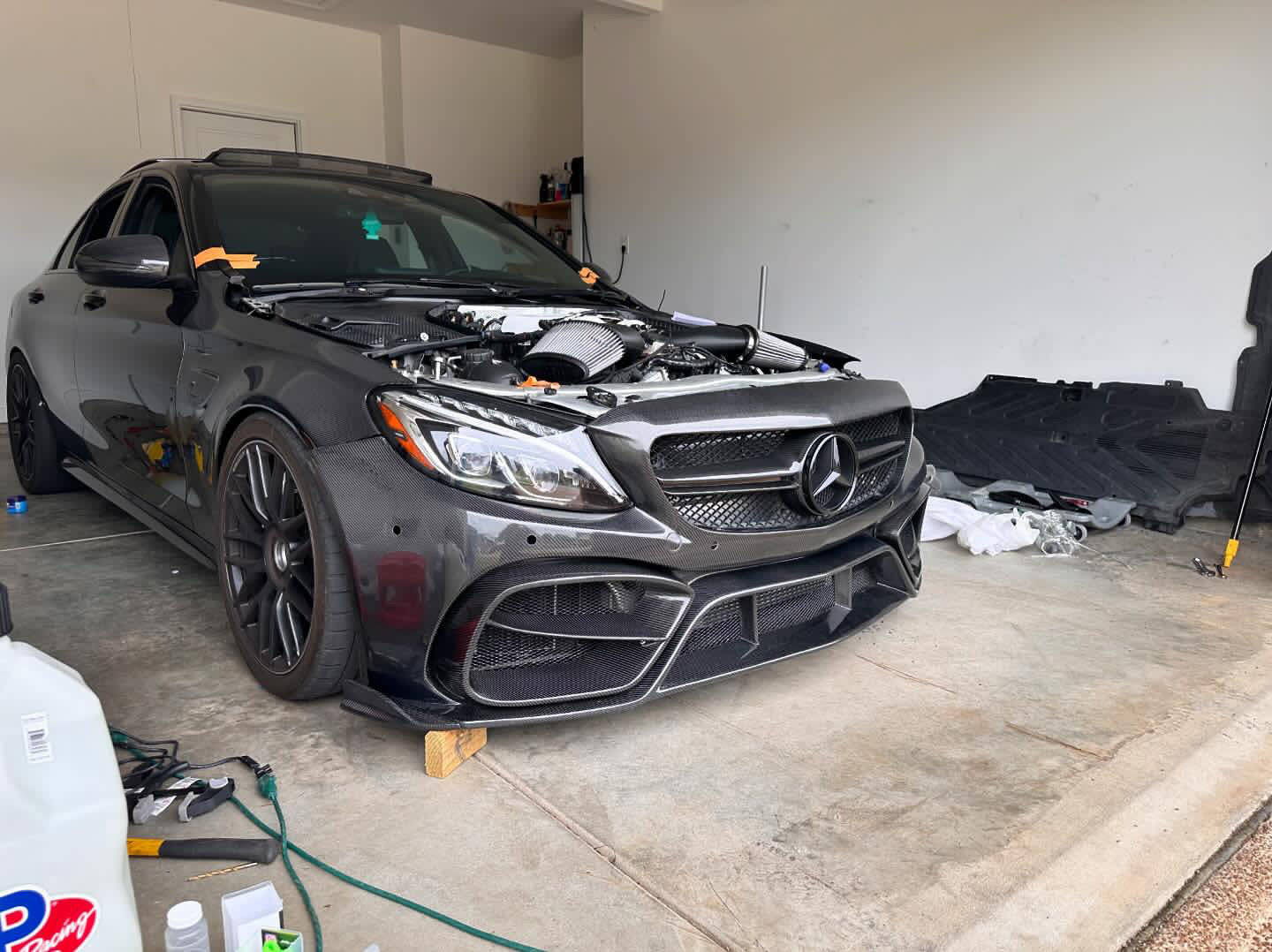 Custom W205 C63 Sedan / Coupe Front Bumper Full Carbon Package