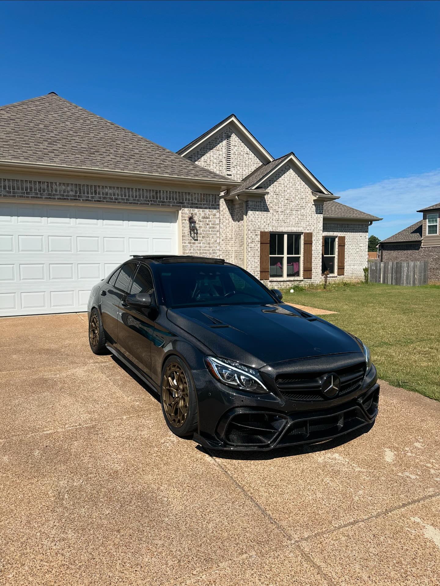 Custom W205 C63 Sedan / Coupe Front Bumper Full Carbon Package