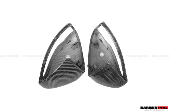 DarwinPRO Aerodynamics 2014-2021 Mercedes Benz C-Class W205/ S-Class W222 C217/ E-Class W213 2/4 Door Dry Carbon Fiber Mirror Housing Replacement