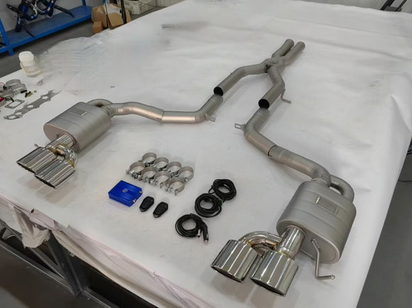 W204 C63 stainless / titanium Exhaust