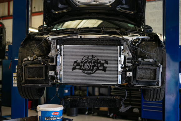 CSF Mercedes AMG GT/R/C / W205 C63 / W213 E63 / GLC63 Heat Exchanger w/ Rock Guard - product image 5