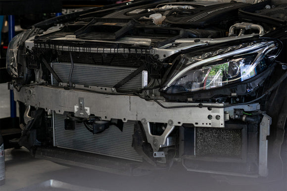 CSF Mercedes AMG GT/R/C / W205 C63 / W213 E63 / GLC63 Heat Exchanger w/ Rock Guard - product image 7