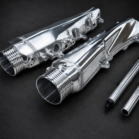 ModalWorks Mercedes-AMG E63 M177 billet intake manifold with port injection rails