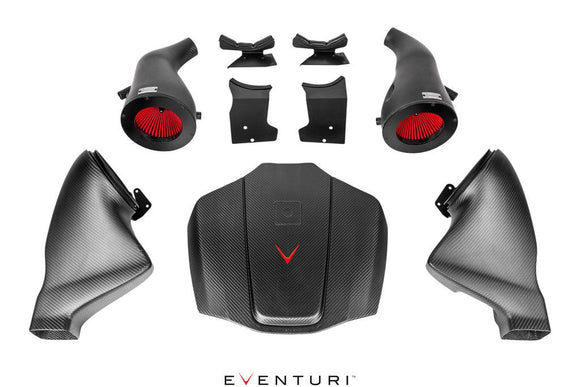 Eventuri Matte Carbon Intake + Engine Cover - Mercedes C190 R190 AMG GT 2DR GT / GTS / GTR