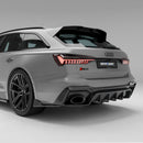 Audi RS6 C8 Carbon Fiber Rear Diffuser-1