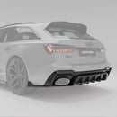 Audi RS6 C8 Carbon Fiber Rear Diffuser-2