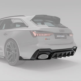 Audi RS6 C8 Carbon Fiber Rear Diffuser - 0