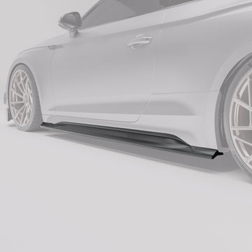 Audi RS5 B9.5 Coupe Carbon Fiber Side Skirts - 0